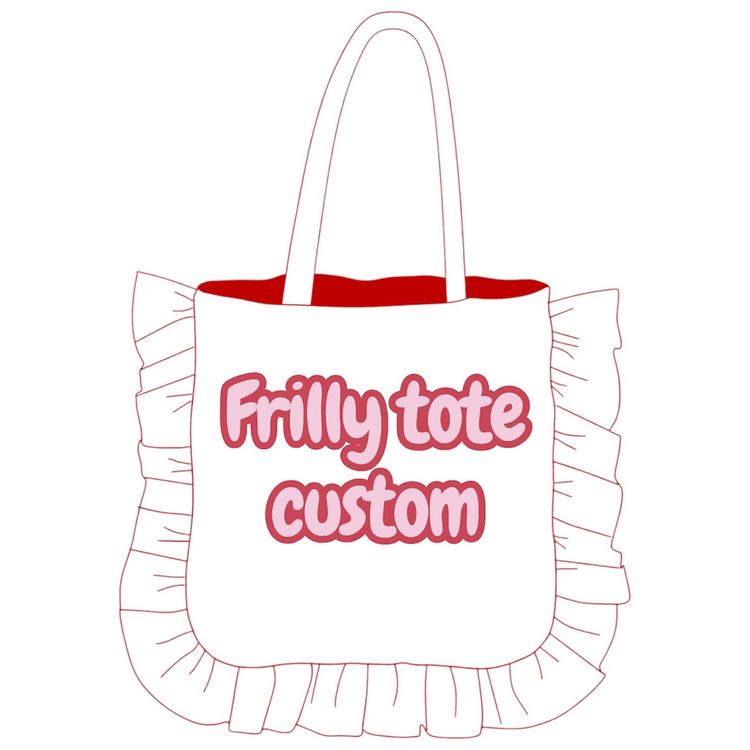 Frilly Tote Bag custom